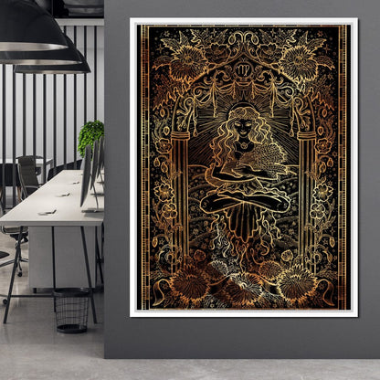 Zodiac sign Virgo Canvas Wall Art