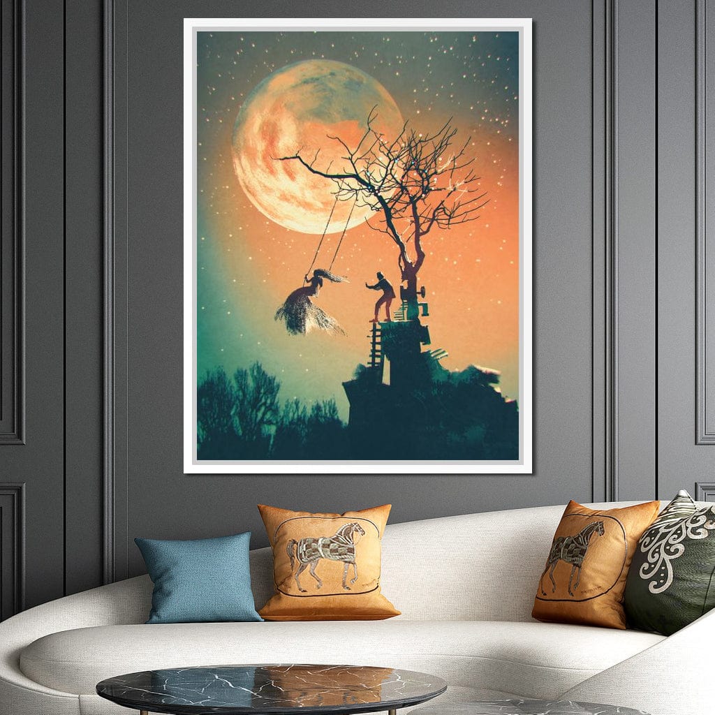 Tree Swing Canvas Wall Art