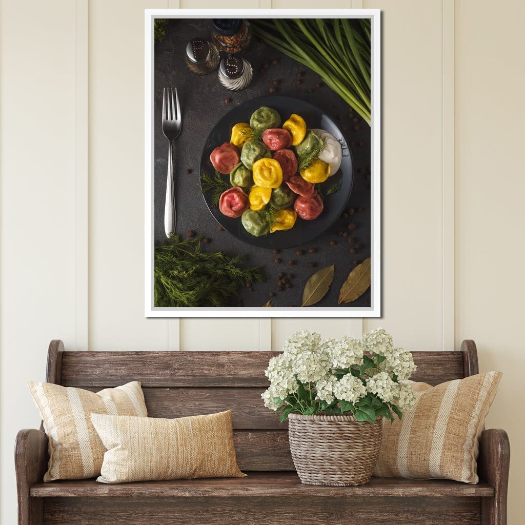 Plate of Pasta Canvas Wall Art