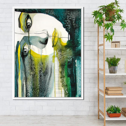 Fading Face Canvas Wall Art