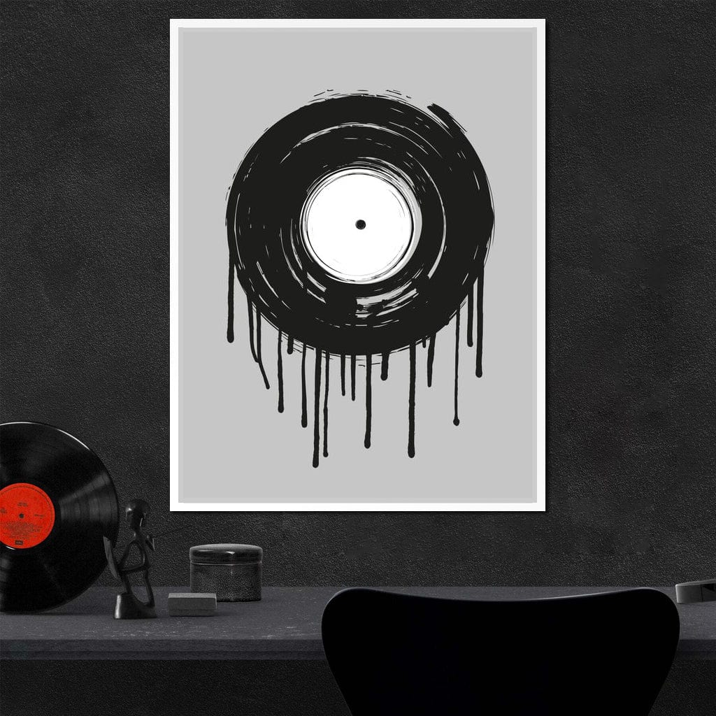 Vinyl Dripping Canvas Wall Art