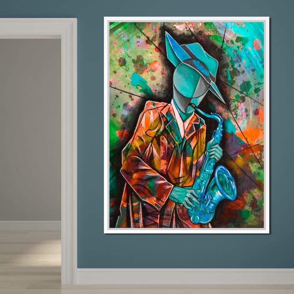Soul Jazz Player Canvas Wall Art