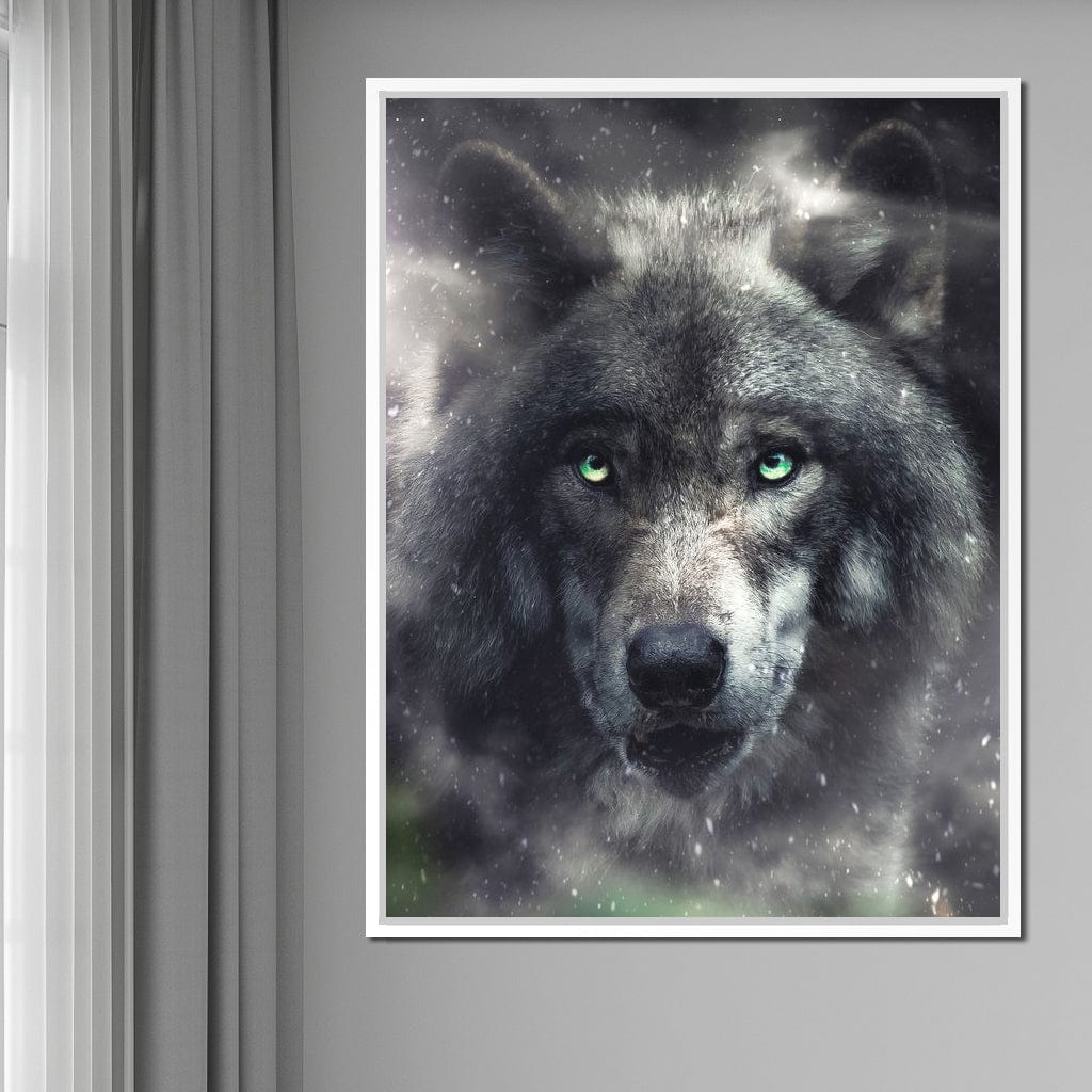 Midnight Wolf Canvas Wall Art