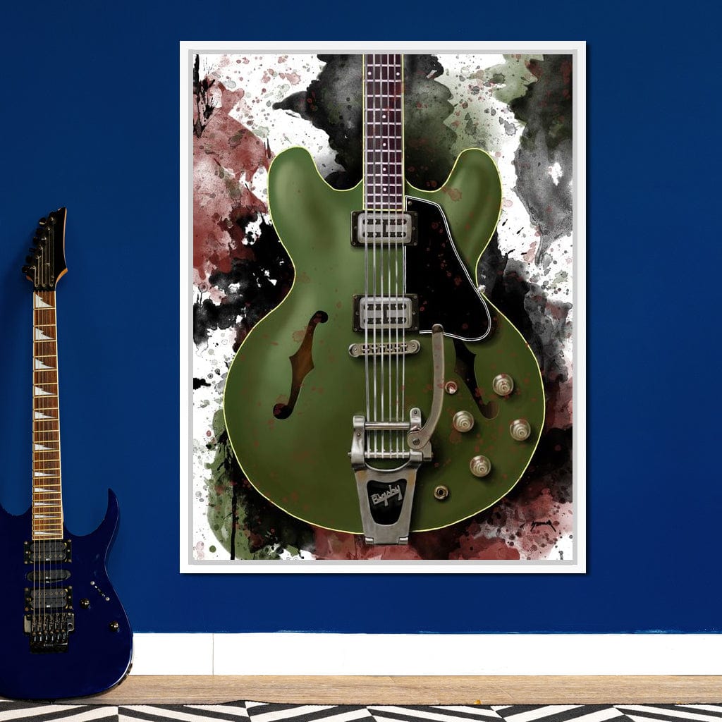 Chris Cornell's Electric Guitar Canvas Wall Art