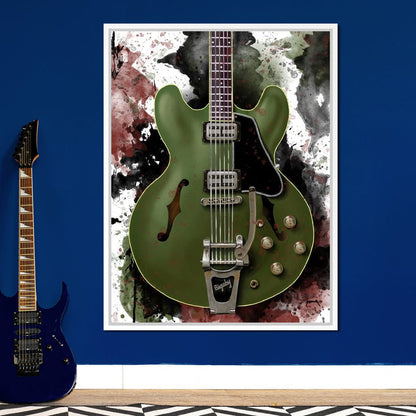 Chris Cornell's Electric Guitar Canvas Wall Art