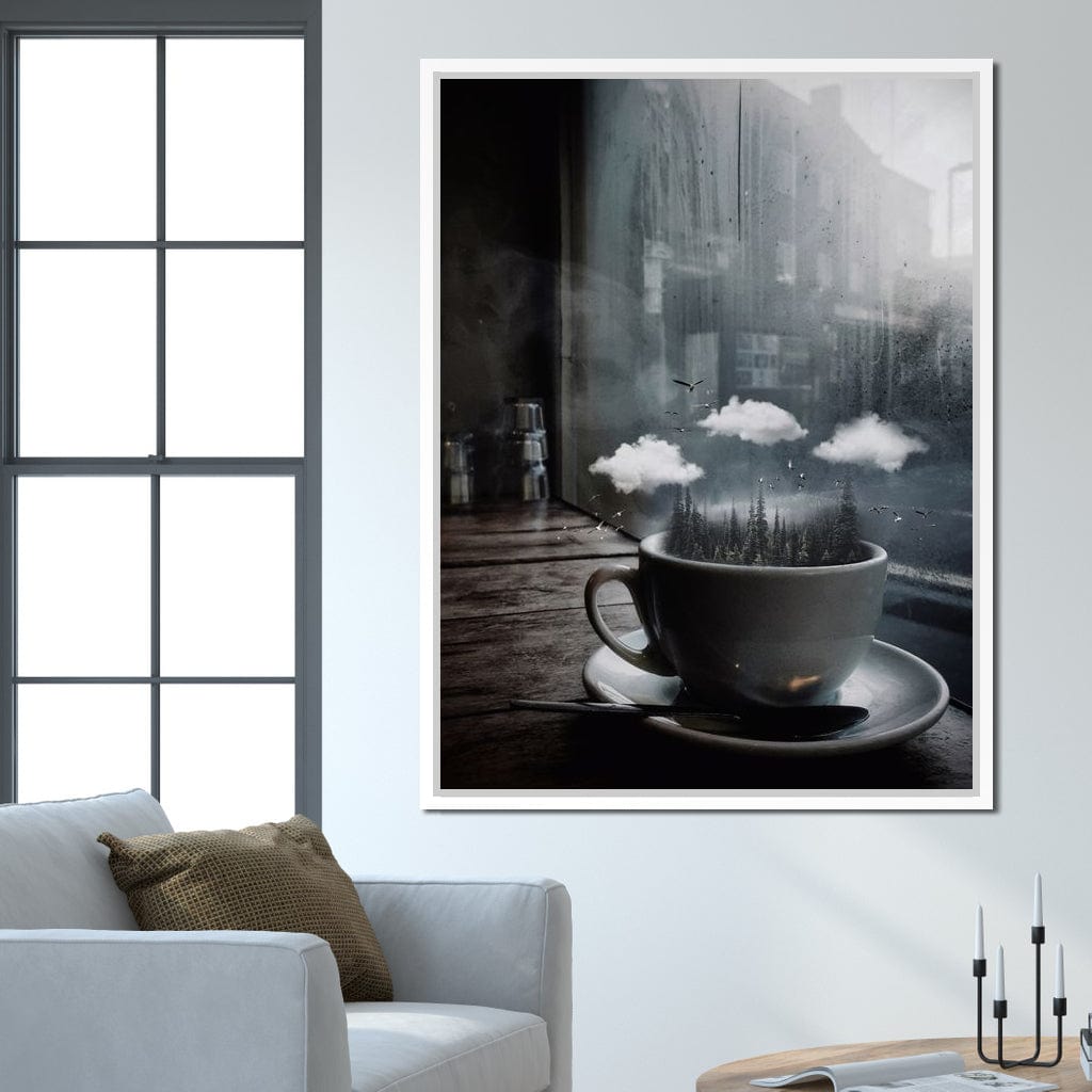 Cup Forest Canvas Wall Art