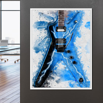 Dimebag Darrell's Guitar Canvas Wall Art
