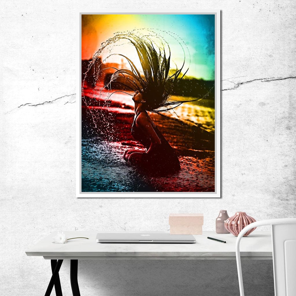 Neon Summer Days Canvas Wall Art