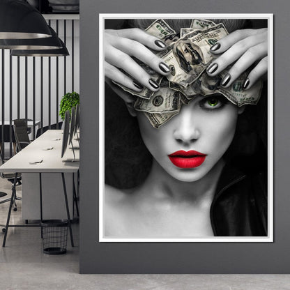 Mind On the Money Canvas Wall Art