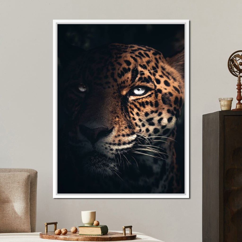 Jaguar Half Canvas Wall Art