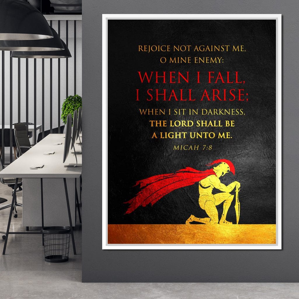 Micah 7:8 Canvas Wall Art