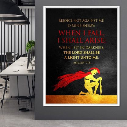 Micah 7:8 Canvas Wall Art