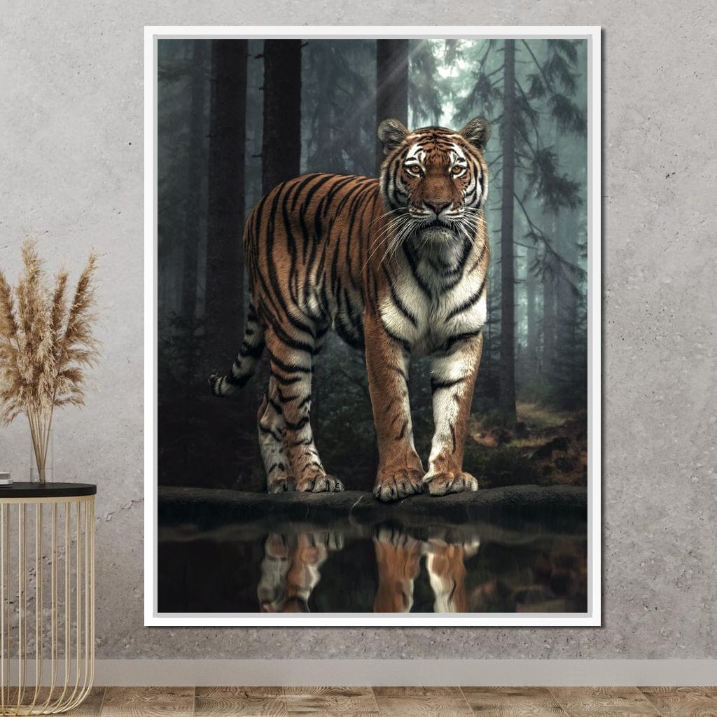 Tiger Reflection Canvas Wall Art