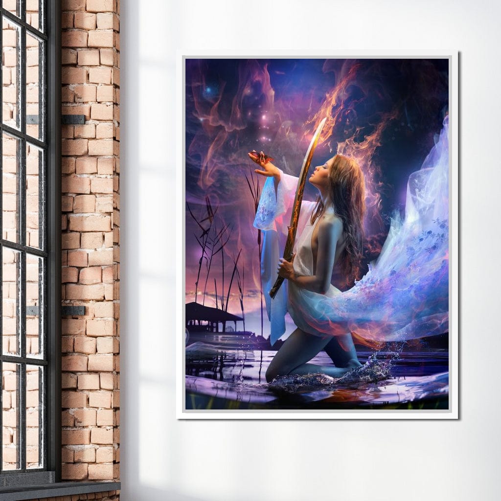 Fire Sword Canvas Wall Art