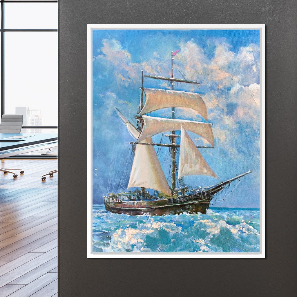 White Sails Canvas Wall Art