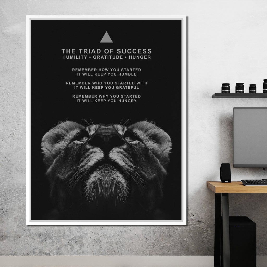 The Triad of Success Canvas Wall Art