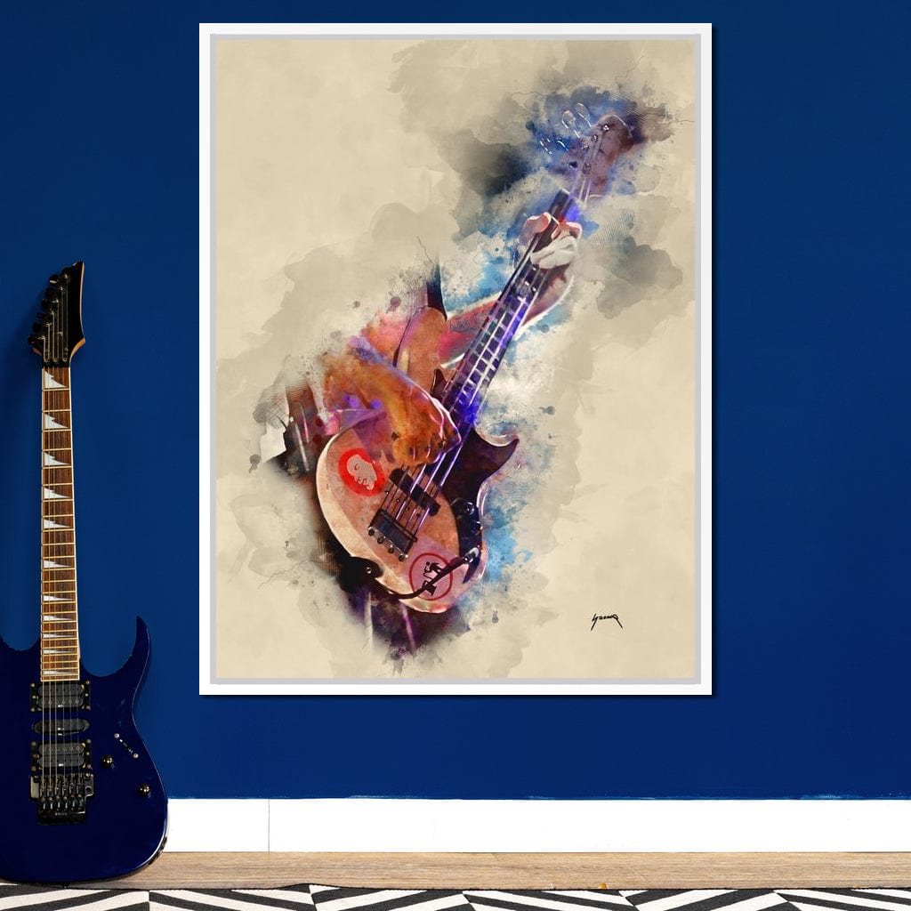 Flea's Bass Guitar Canvas Wall Art