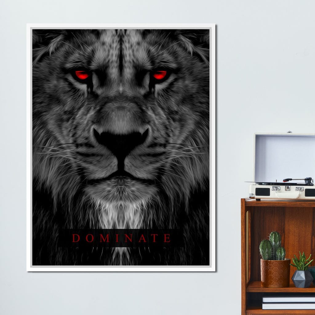 Dominate Lion Canvas Wall Art