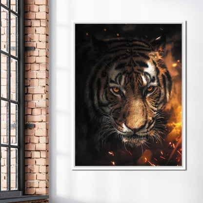 Tiger Sparkles Canvas Wall Art