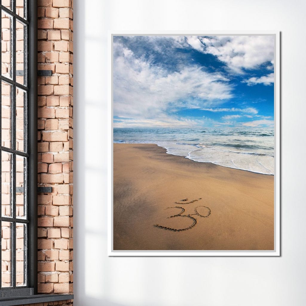 Meditation Beach Canvas Wall Art