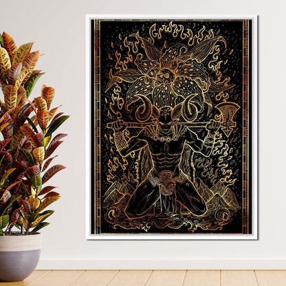 Zodiac sign Aries Canvas Wall Art