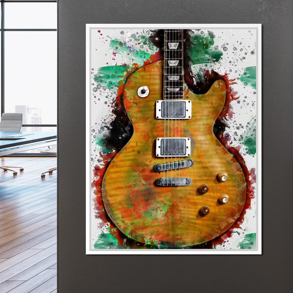 Gary Moore's & Peter Green's Guitar Canvas Wall Art