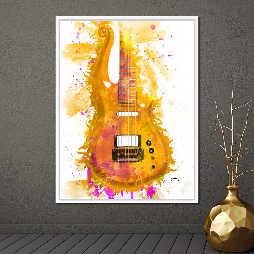 Prince's Guitar Canvas Wall Art