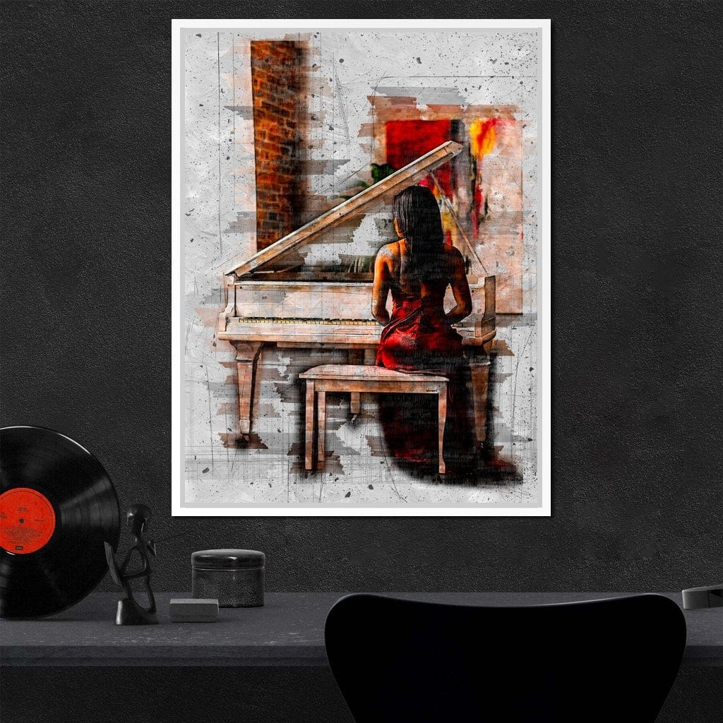 Elegant Sounds Sketch Art Canvas Wall Art