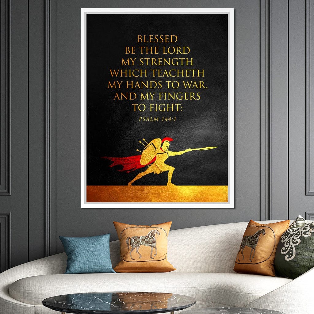 Psalm 144:1 Canvas Wall Art