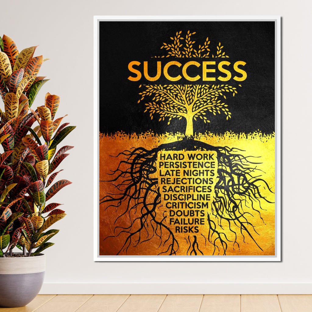 Success Tree Canvas Wall Art