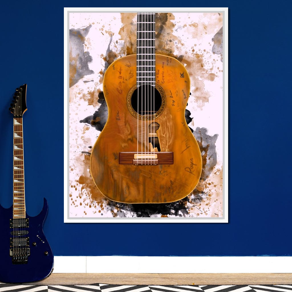 Willie Nelson's Trigger Acoustic Guitar Canvas Wall Art