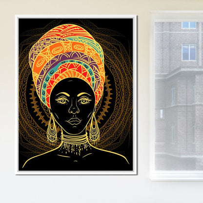 Colorful Turban Canvas Wall Art
