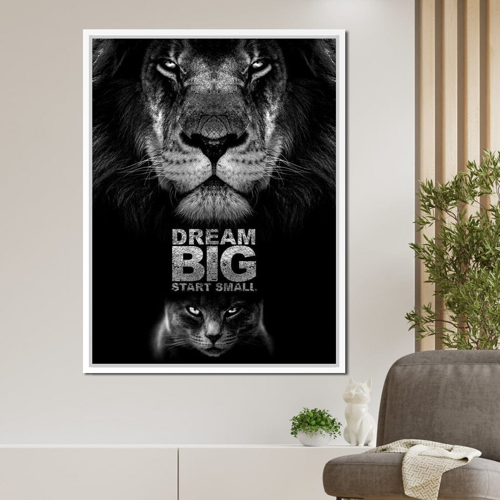 Dream Big Start Small Canvas Wall Art
