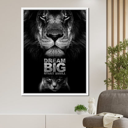 Dream Big Start Small Canvas Wall Art