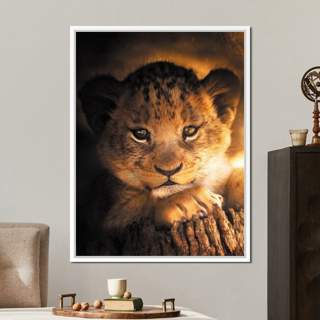 Lion Cub Canvas Wall Art