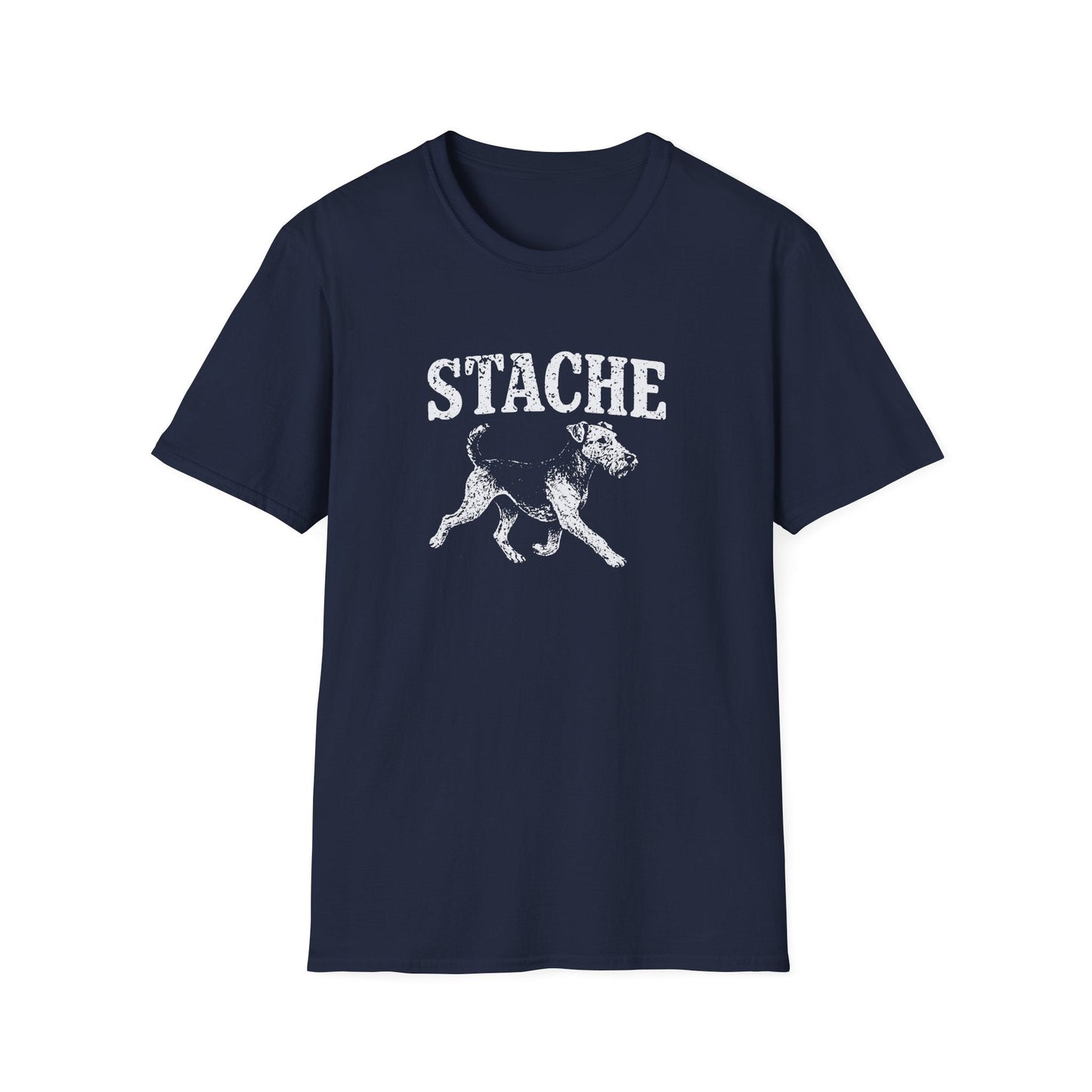 Airedale Terrier Stache Tee