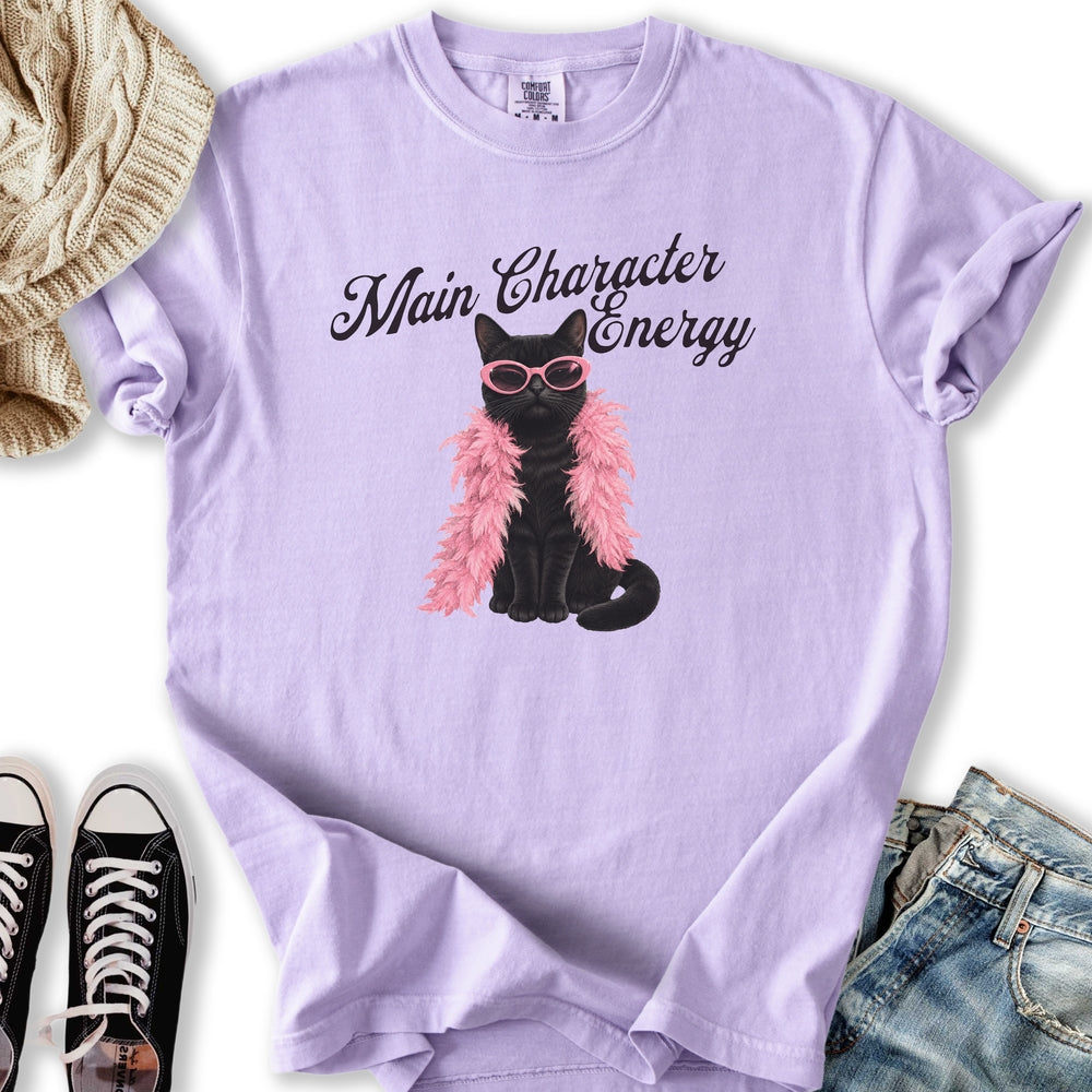 Main Character Black Cat Relaxed Tee