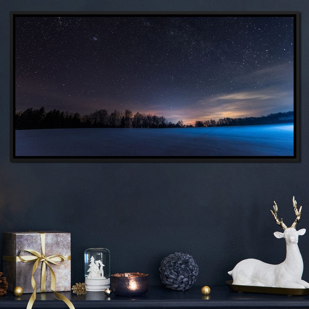 Carpathian Mountains at Night Canvas Wall Art