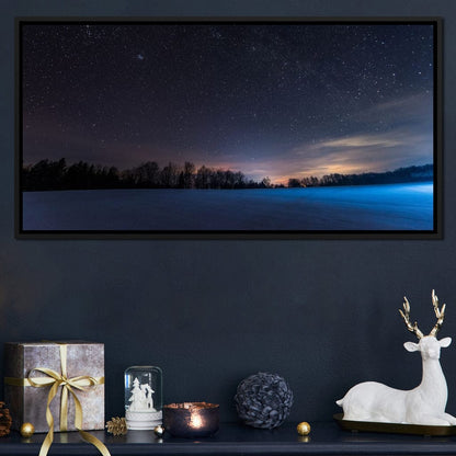 Carpathian Mountains at Night Canvas Wall Art