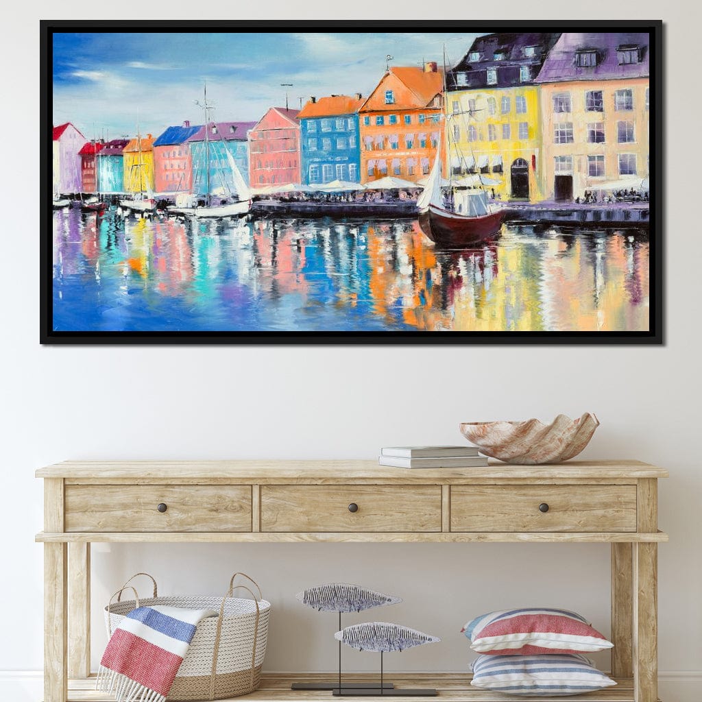 Copenhagen Port Canvas Wall Art