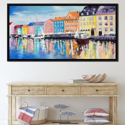 Copenhagen Port Canvas Wall Art