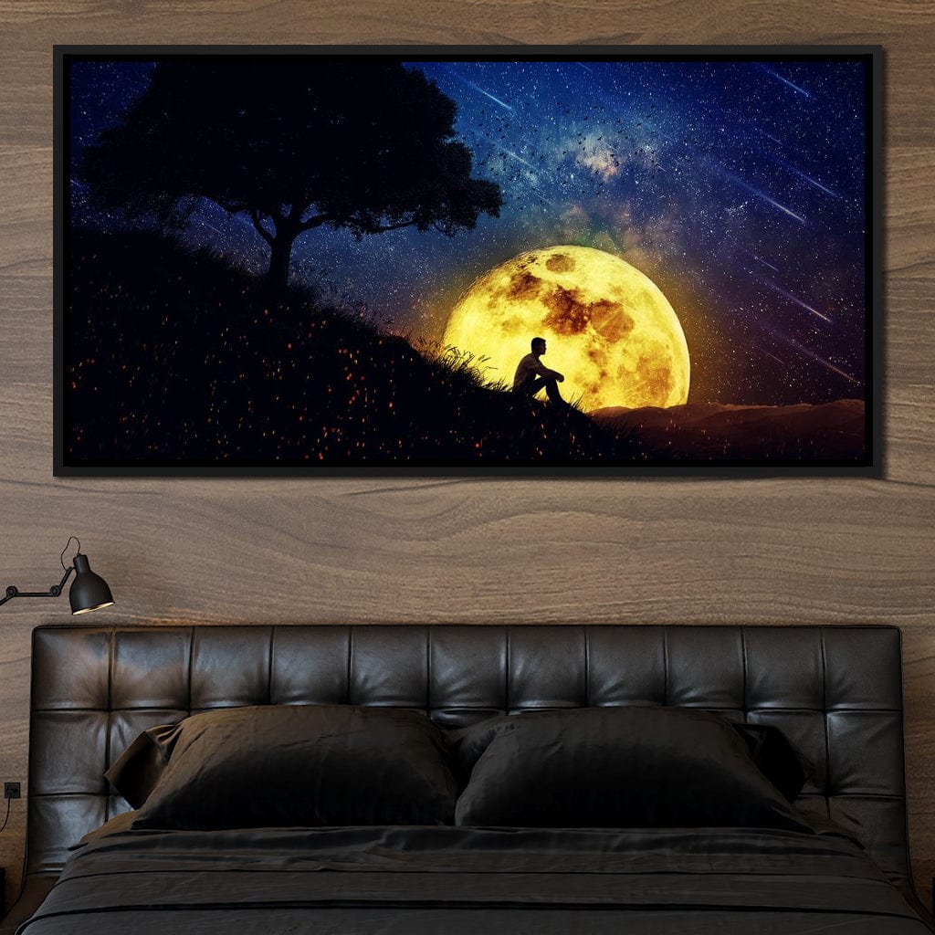 Otherworldly Night Scene Canvas Wall Art