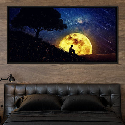 Otherworldly Night Scene Canvas Wall Art