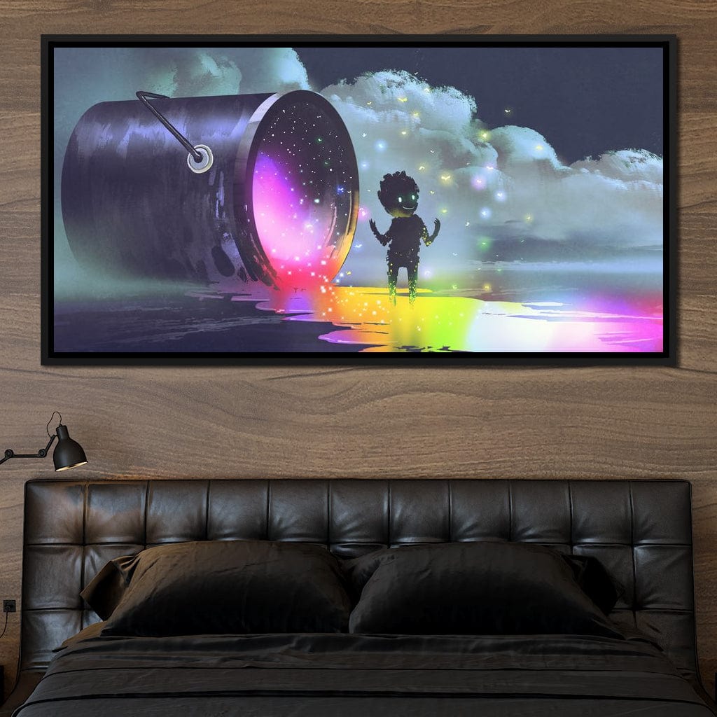 Puddle of Ink Canvas Wall Art