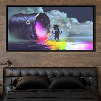Puddle of Ink Canvas Wall Art