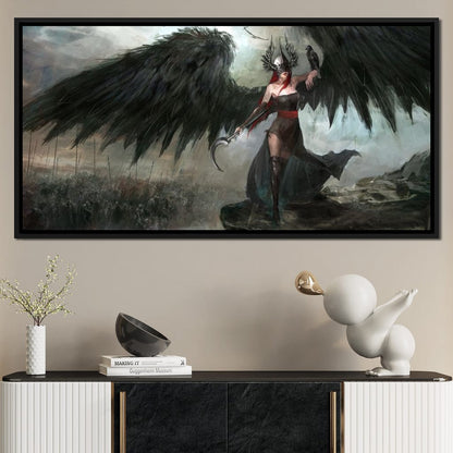 Dark Crow General Canvas Wall Art