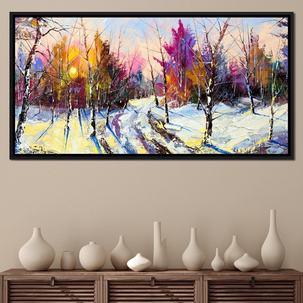 Winter Wood Canvas Wall Art