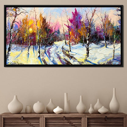 Winter Wood Canvas Wall Art