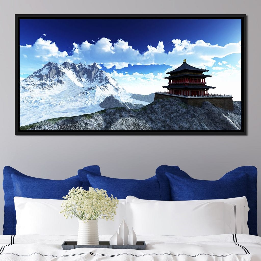 Sun Temple Canvas Wall Art