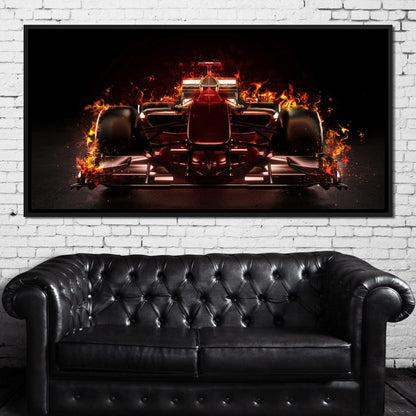 The Fastest Car Canvas Wall Art